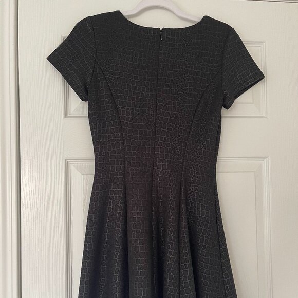 Black Mini Fit-to-flare Dress, Size M - Picture 4 of 4